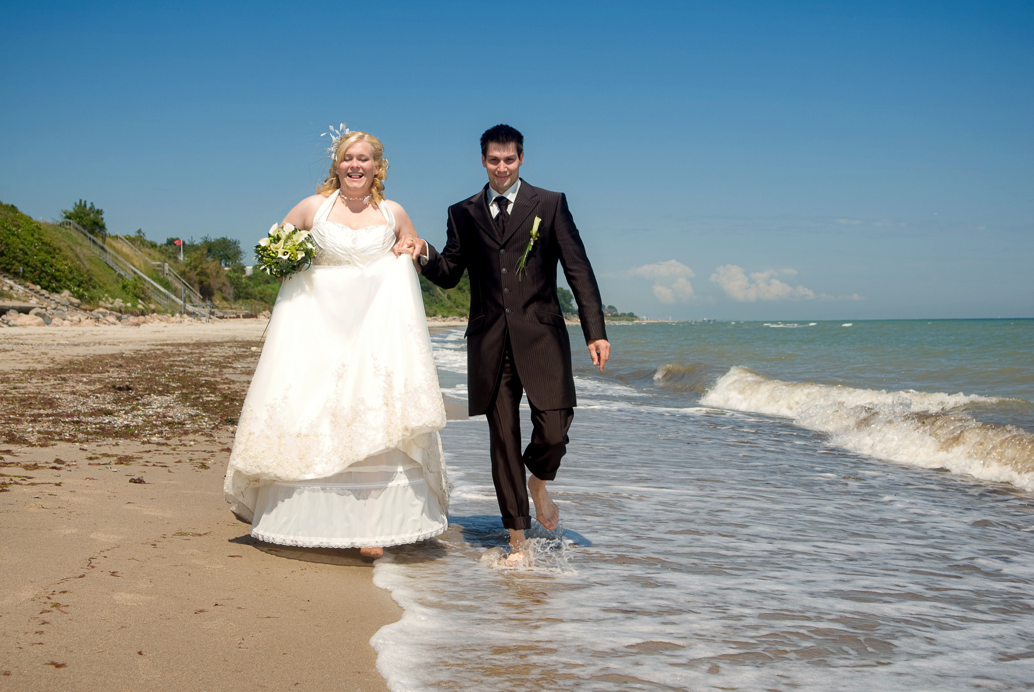 Hochzeits Fotoshooting am Meer