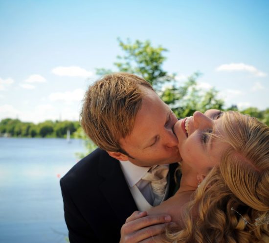 Brautpaar Fotoshooting Alster