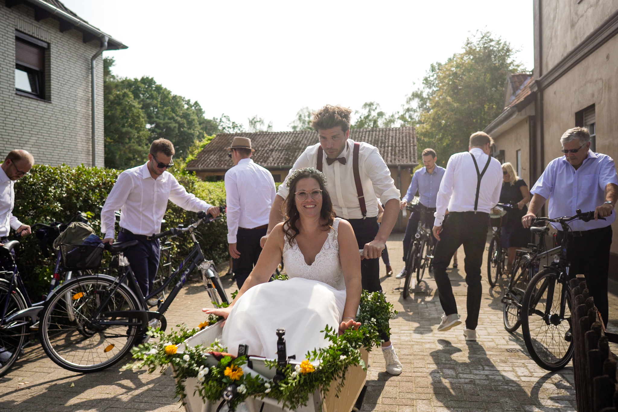 Mit dem Fahrrad zur Hochzeit