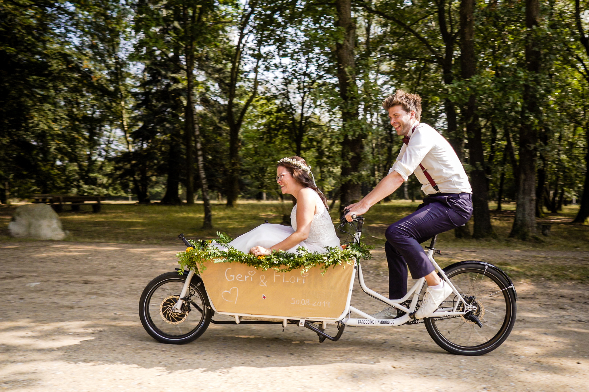 Mit dem Fahrrad zur Hochzeit