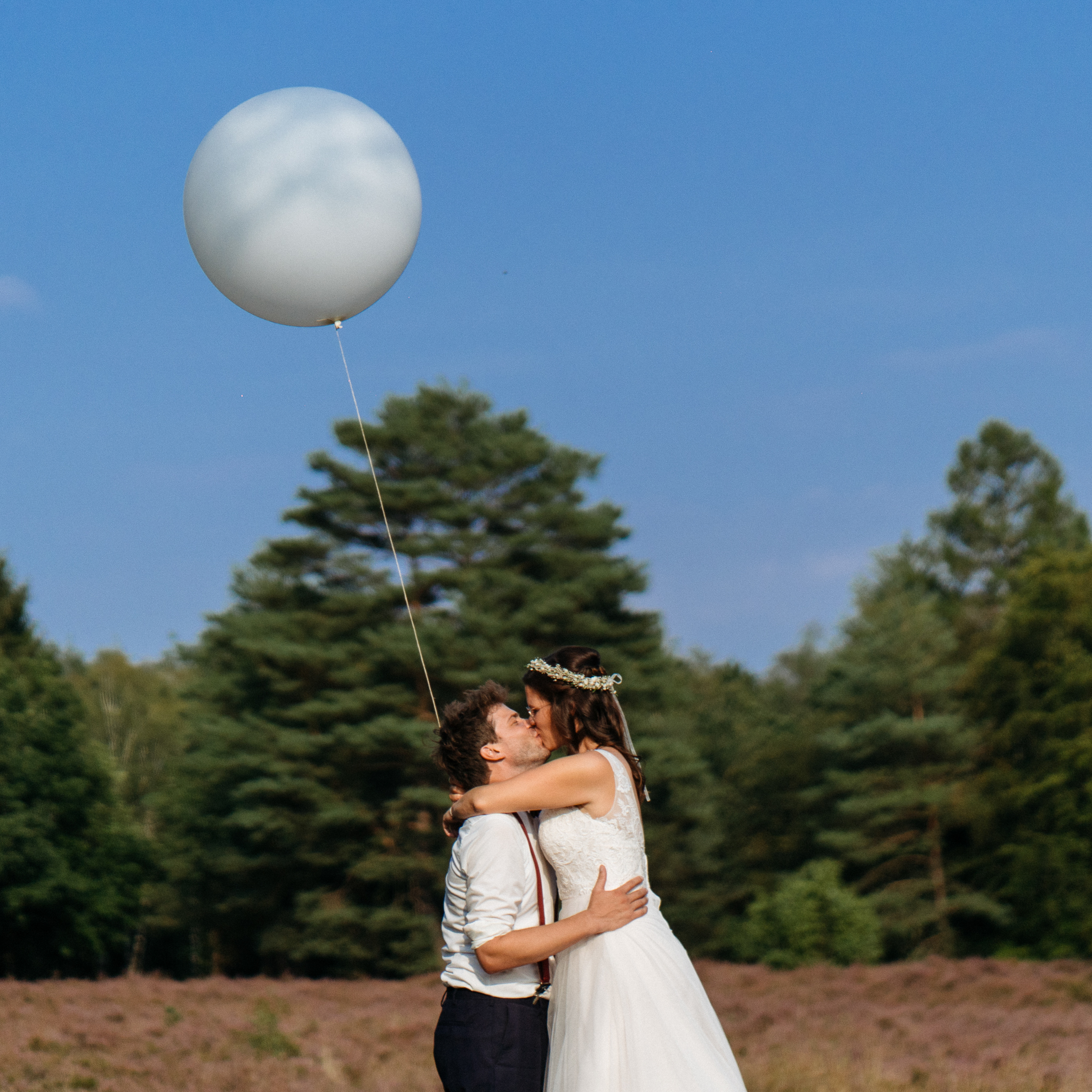 Hochzeits-Fotoshooting in der Lüneburger Heide