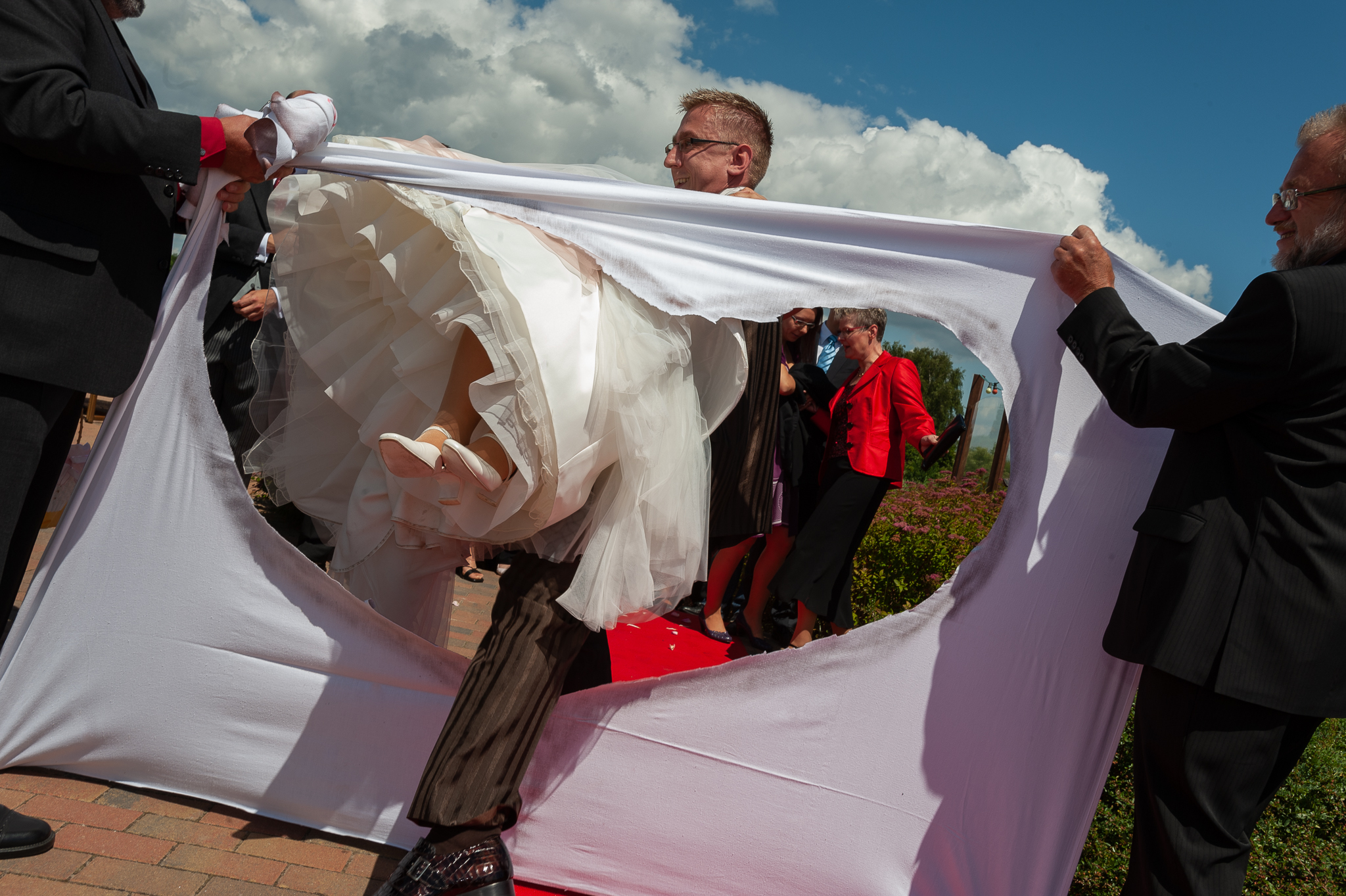 Hochzeit Bettlaken