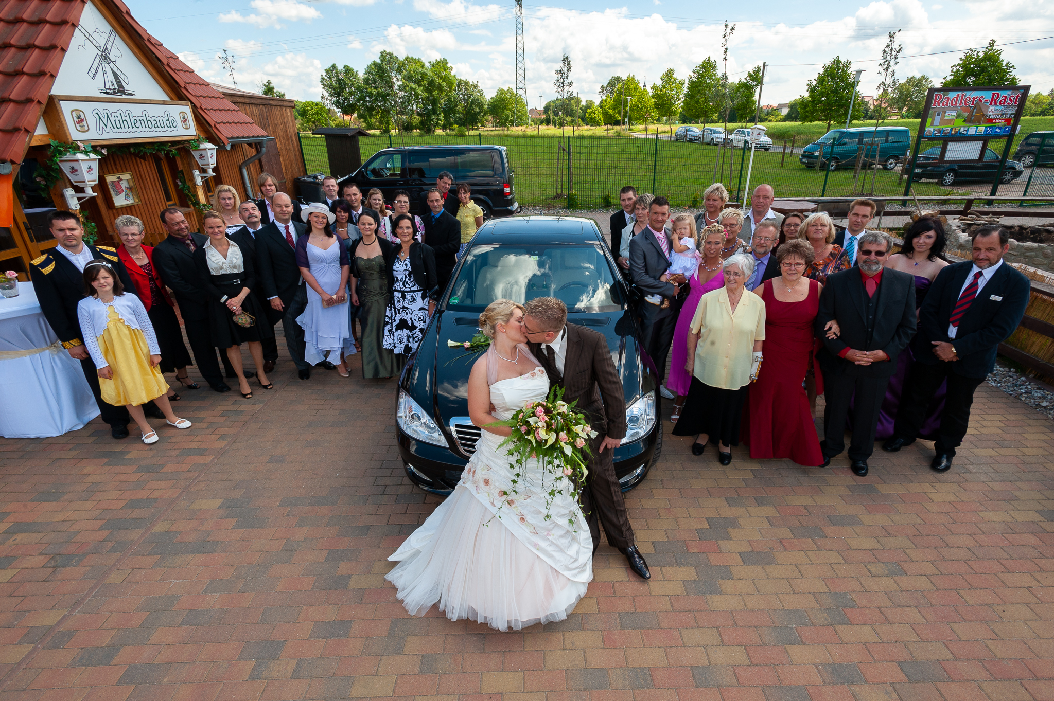 Hochzeit Gruppenfoto Mühlenbaude