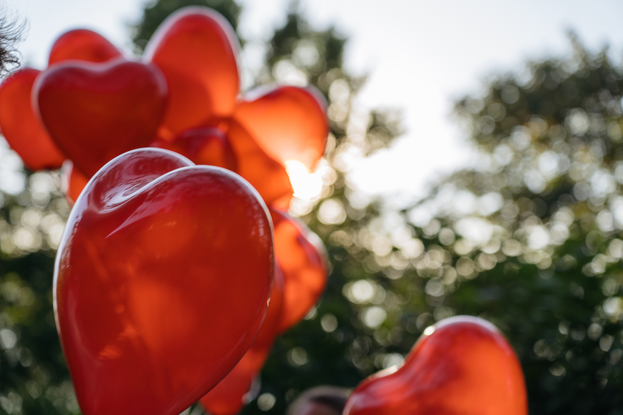 Hochzeit Luftballons steigen lassen