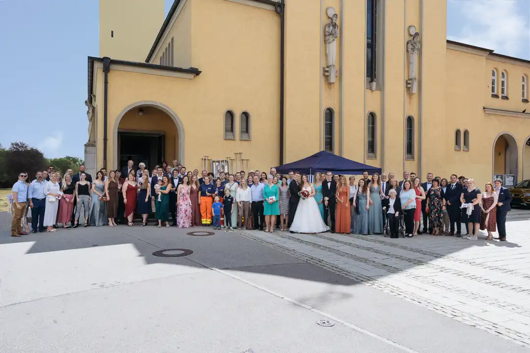 Hochzeits Gruppenfoto Heidenheim